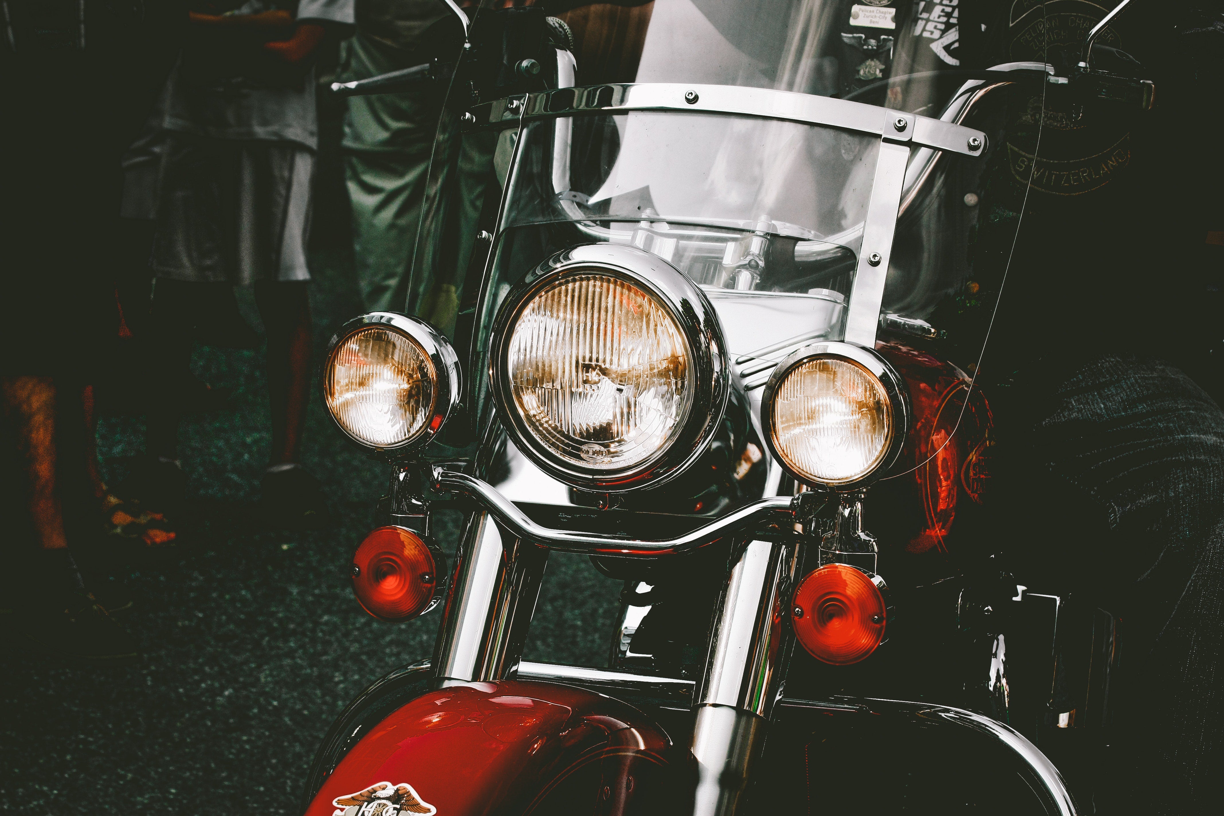 motorcycle front view