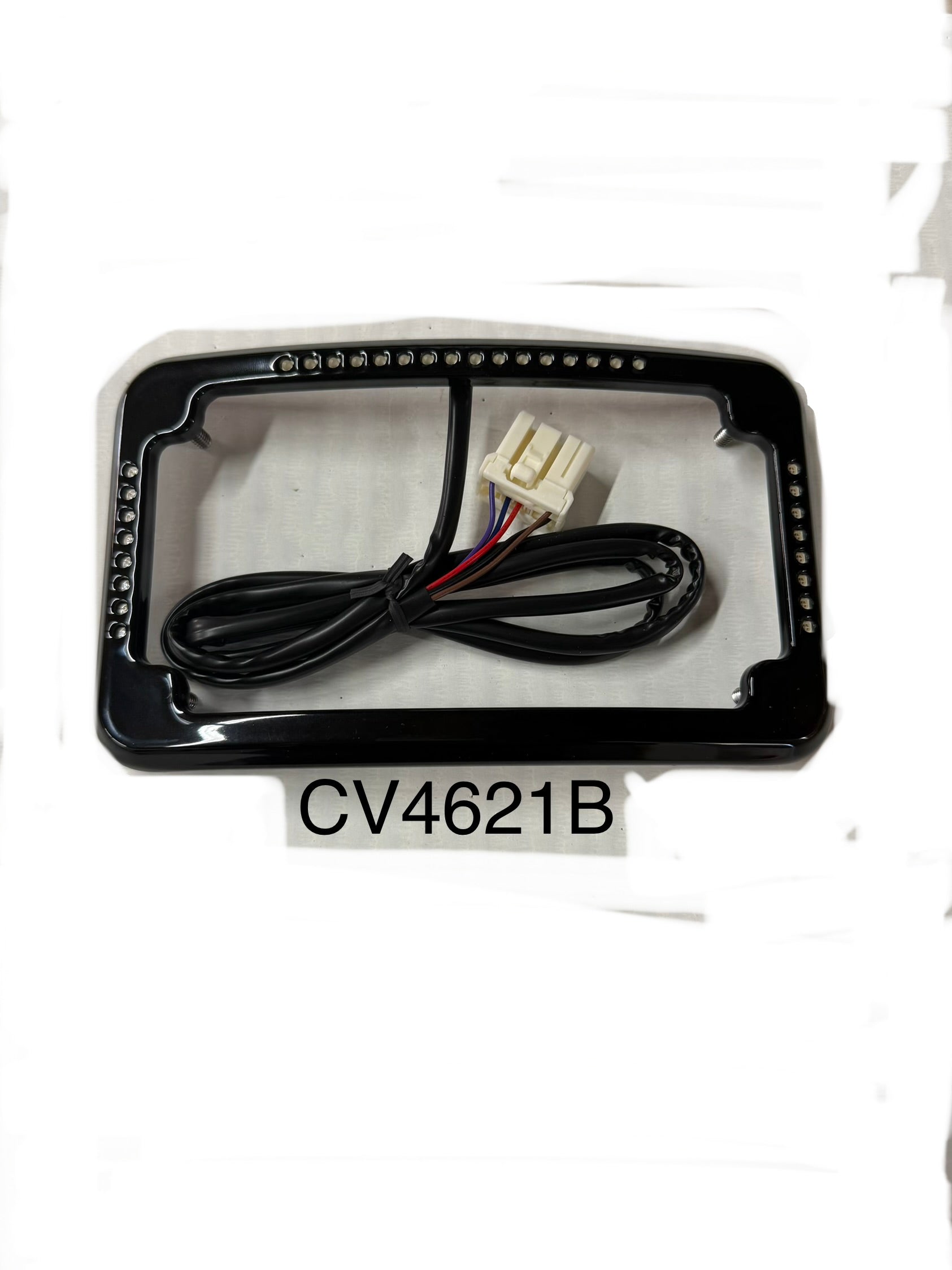 Curved and More Curved Slick Signal License Plate Frame