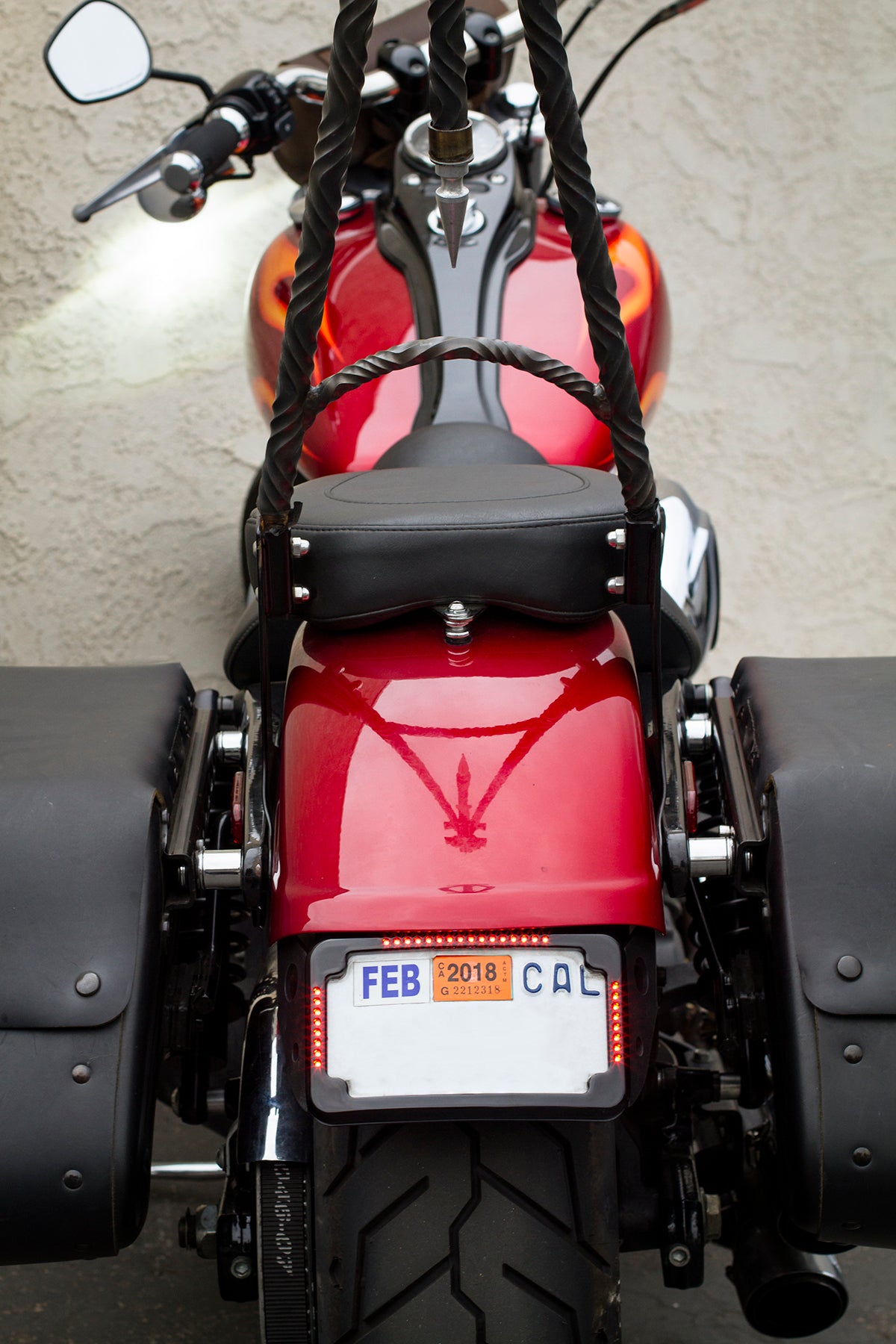 Curved License Plate Relocation for Harley Davidson Dyna models