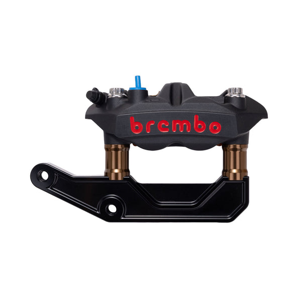 Black Brembo 108mm M4 Monobloc Caliper with Bronze 29mm Spacers and Black Radial Bracket