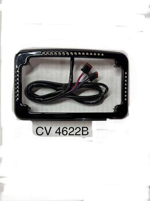 Curved and More Curved Slick Signal License Plate Frame