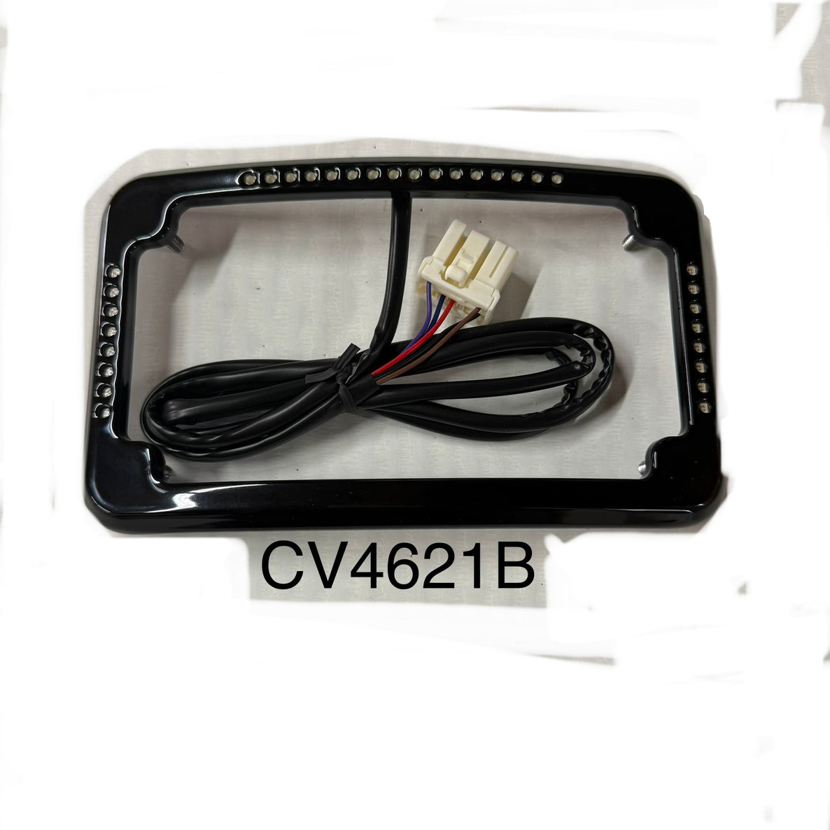 Curved and More Curved Slick Signal License Plate Frame