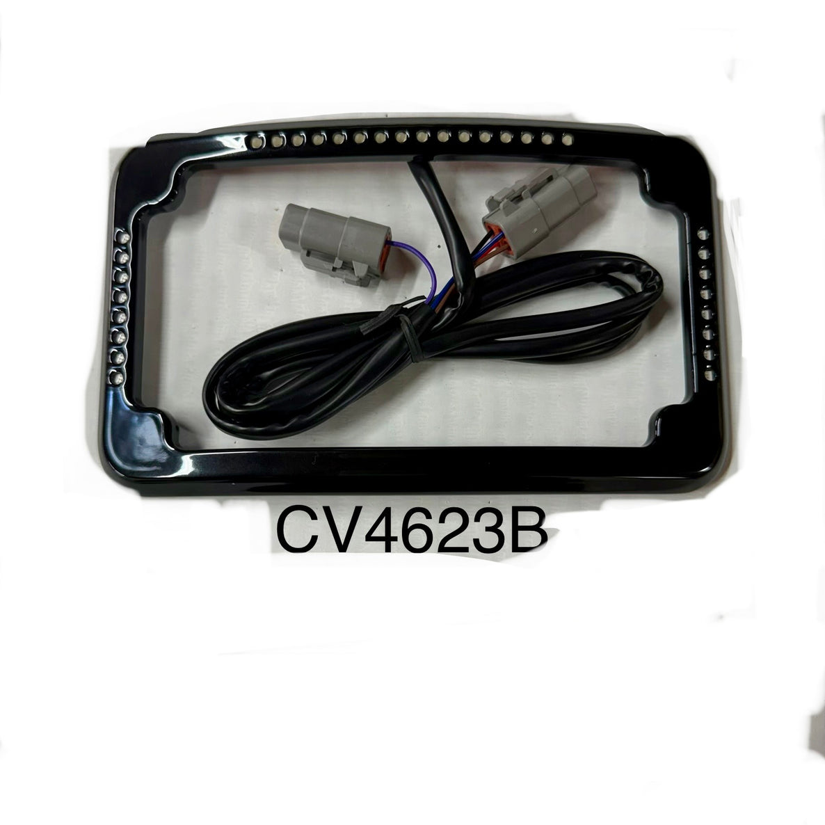 Curved and More Curved Slick Signal License Plate Frame