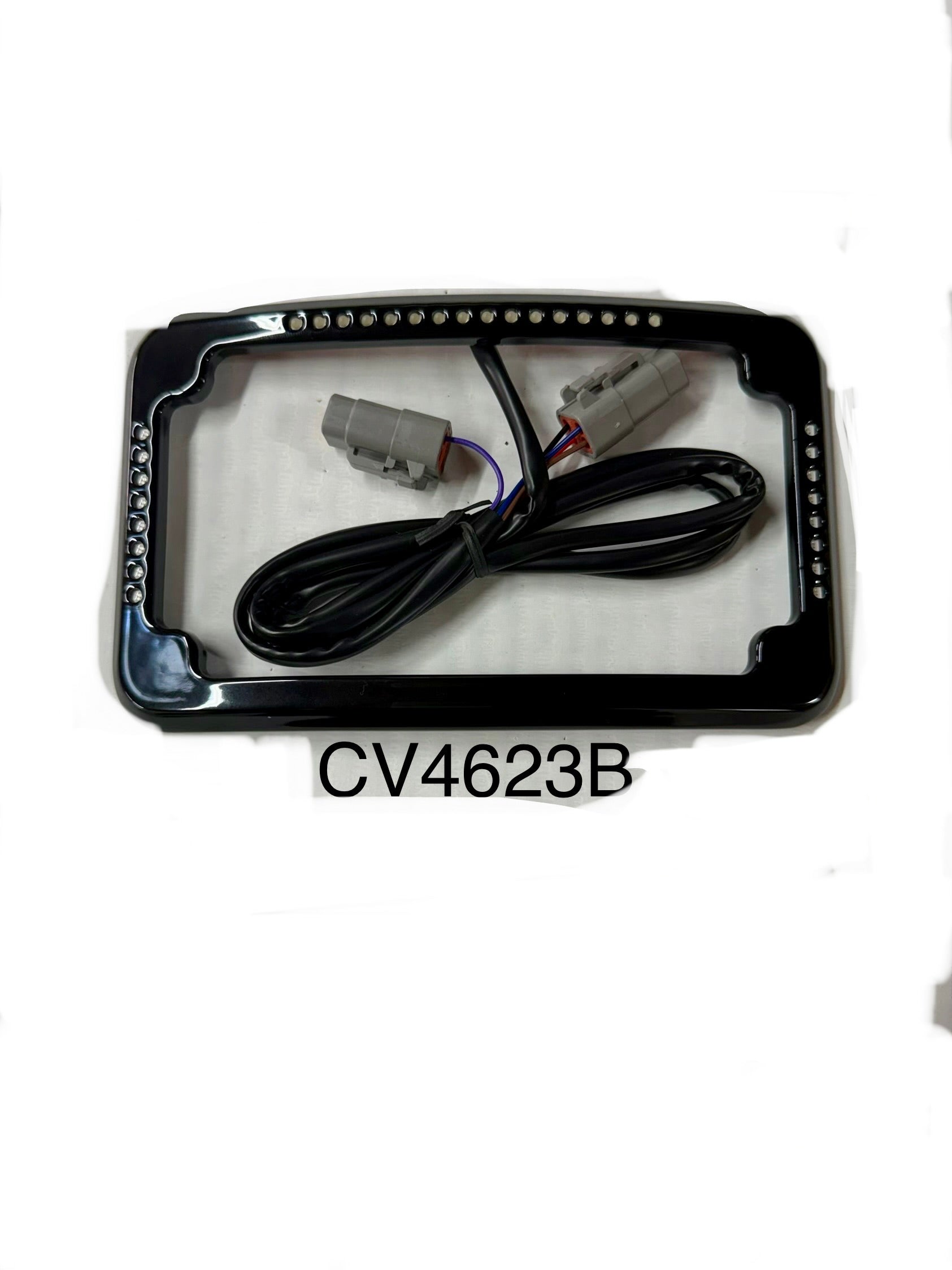 Curved and More Curved Slick Signal License Plate Frame