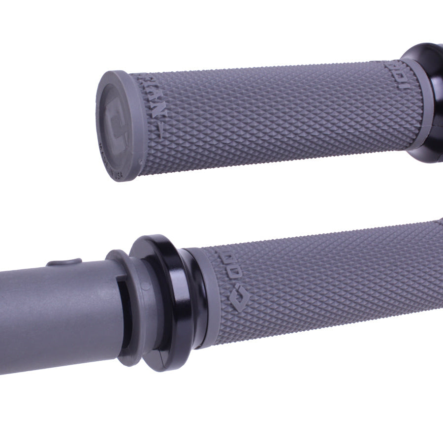 ODI Lock-On Ruffian Grips For 2024-Up-Touring & 2025-Up M8 Softails Graphite/Black