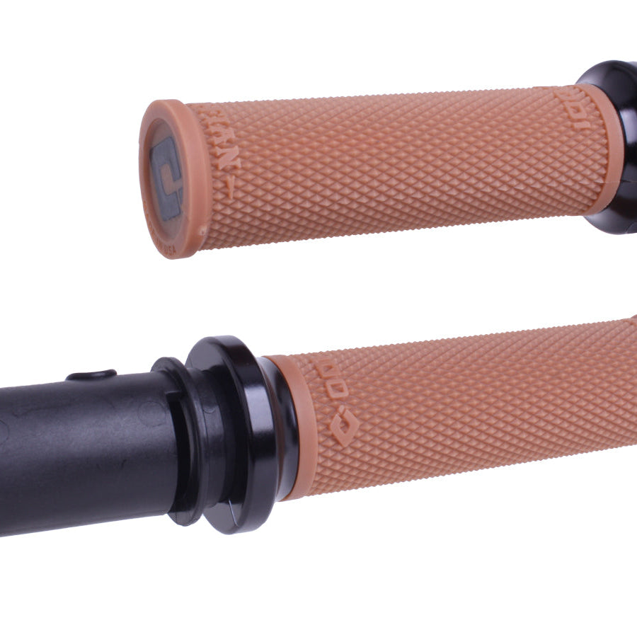 ODI Lock-On Ruffian Grips For 2024-Up-Touring & 2025-Up M8 Softails Gum Rubber/Black