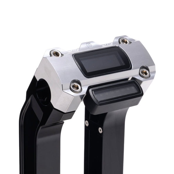 OG Aluminum Digital Gauge Top Clamp on Black Risers