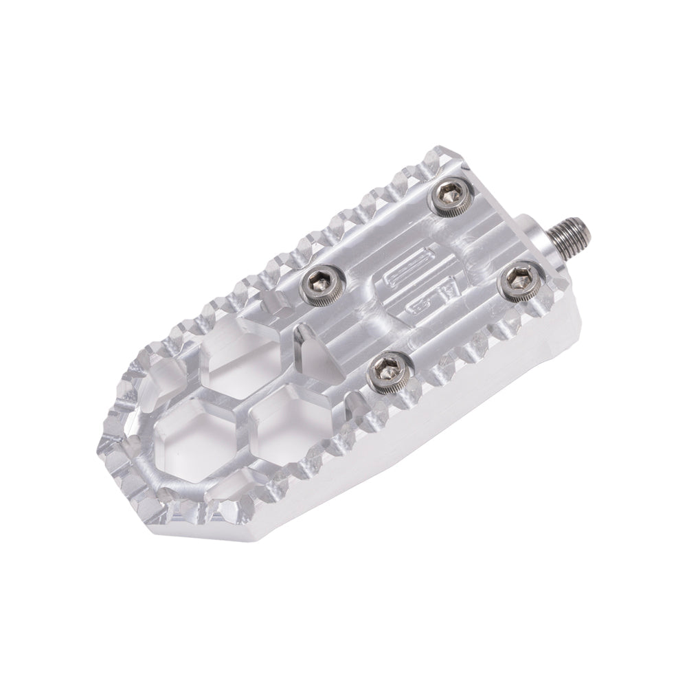 Aluminum Finish Harley Davidson Touring Bagger Mini Brake Pedal Gripper kit for Adjustable Brake Arm