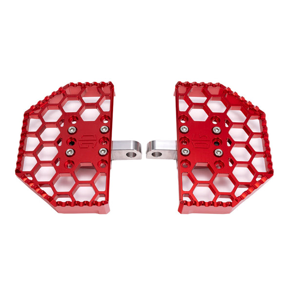 Original Garage Moto Red Mini Floorboards for Harley-Davidson
