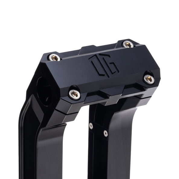 OG Black Risers Top Clamp on Black Riser