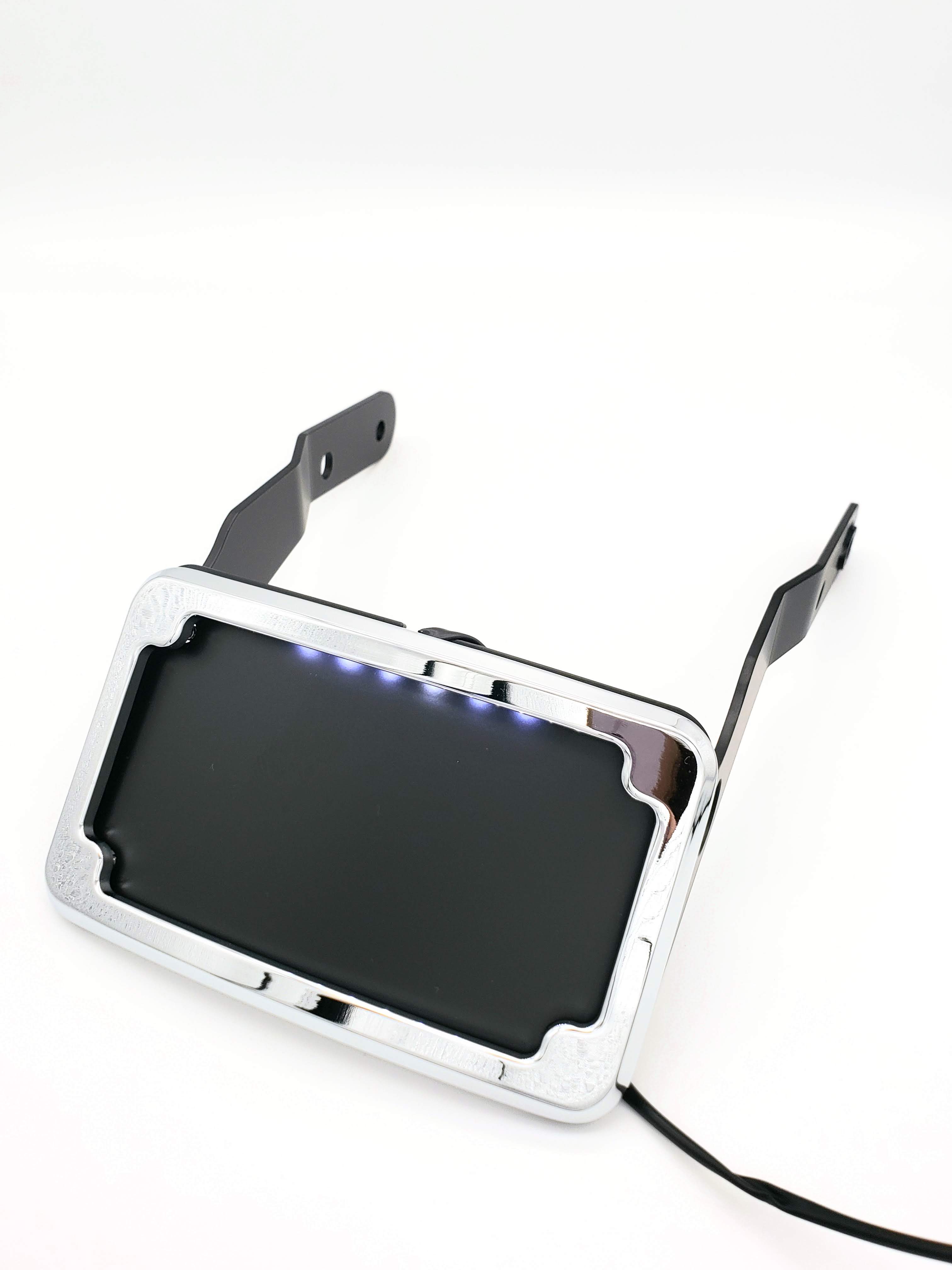 Curved License Plate Relocation for Sportsters – CycleVisions