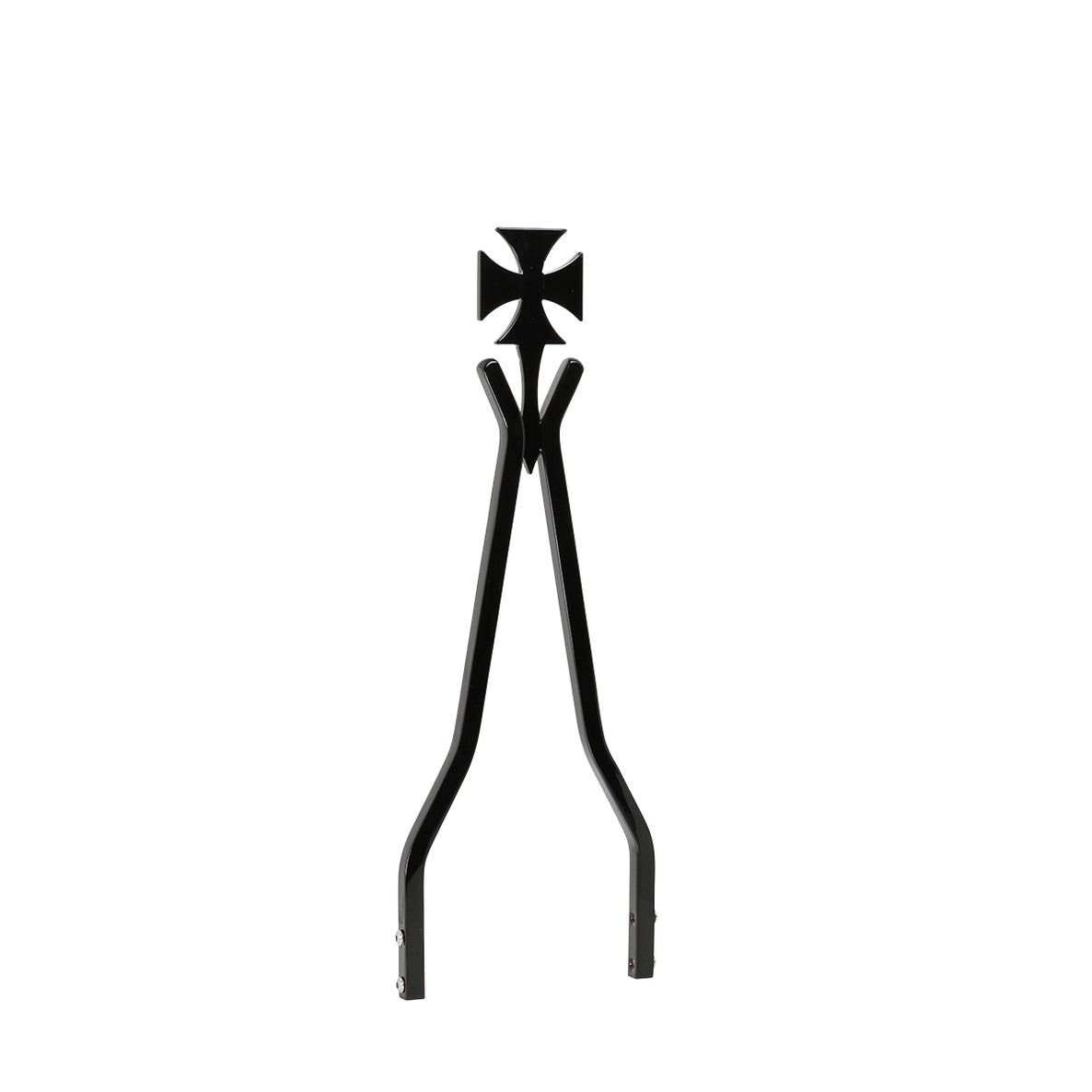 Black  Iron Cross Crosstude Attitude Stick Sissy Bar