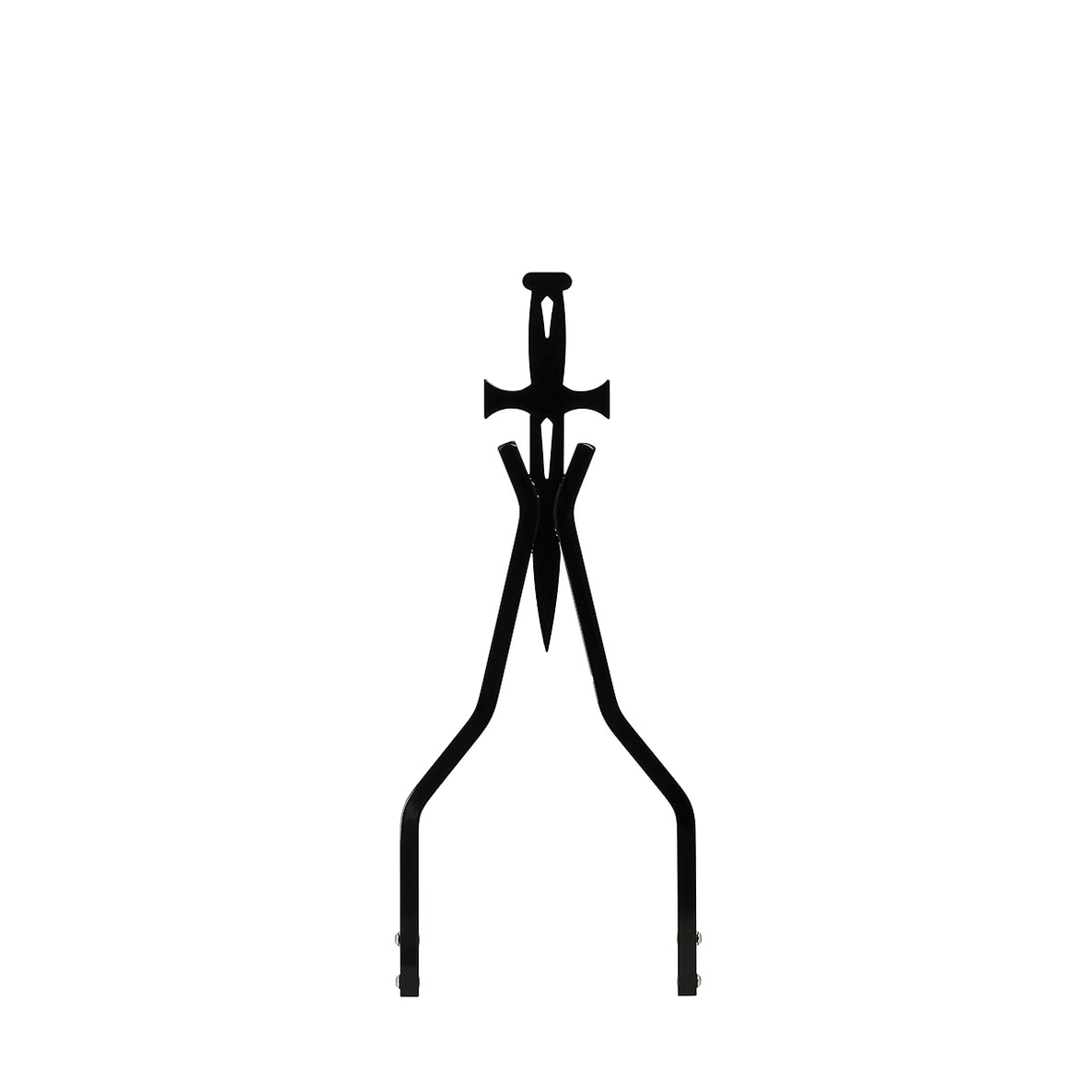 Daggertude Attitude Stick Sissy Bar made from 9/16 square steel bar