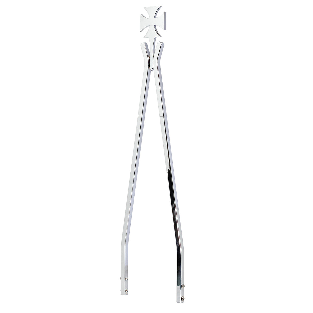 Chrome  Iron Cross Crosstude Attitude Stick Sissy Bar