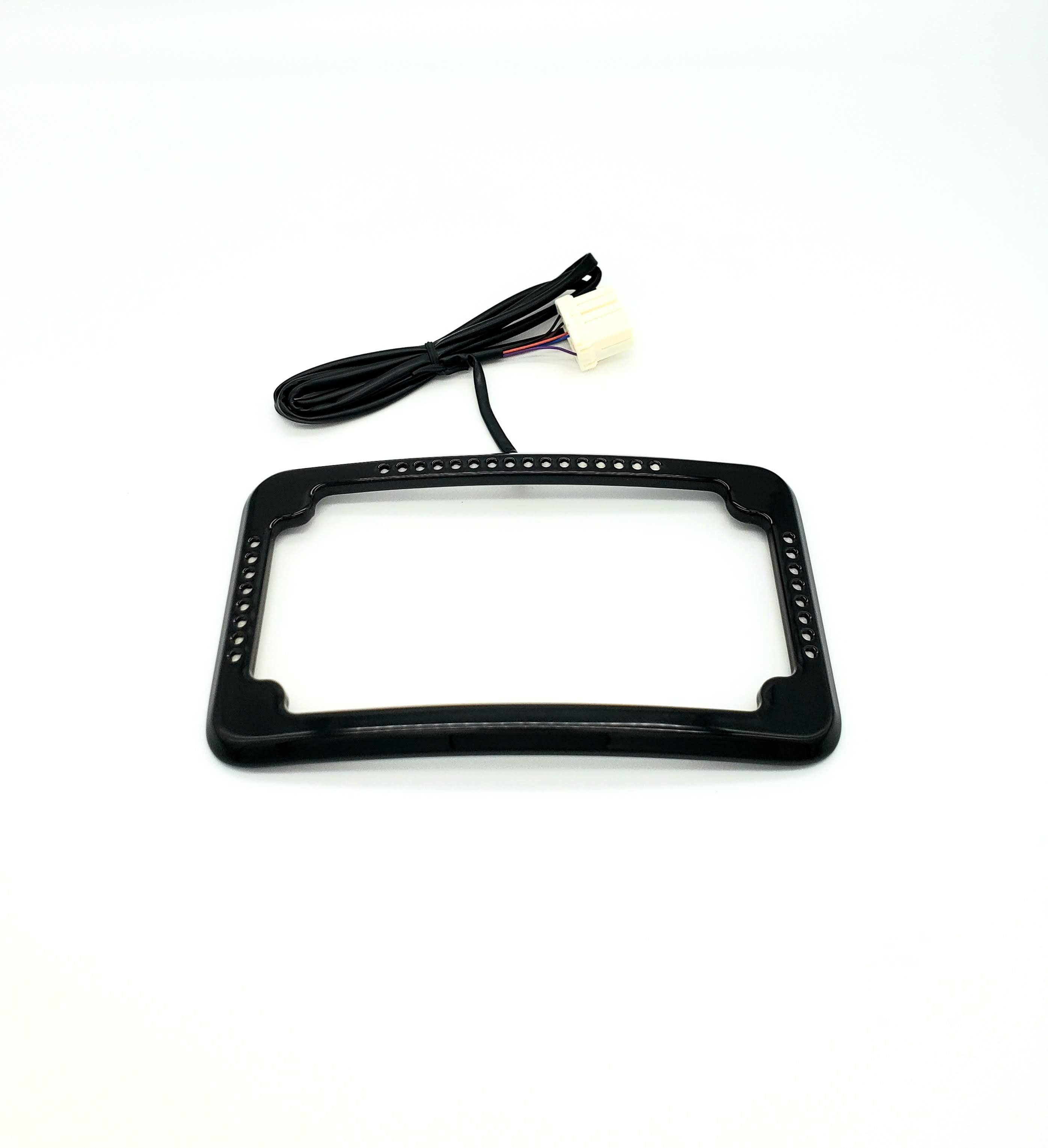 Curved Slick Signal License Plate Frame