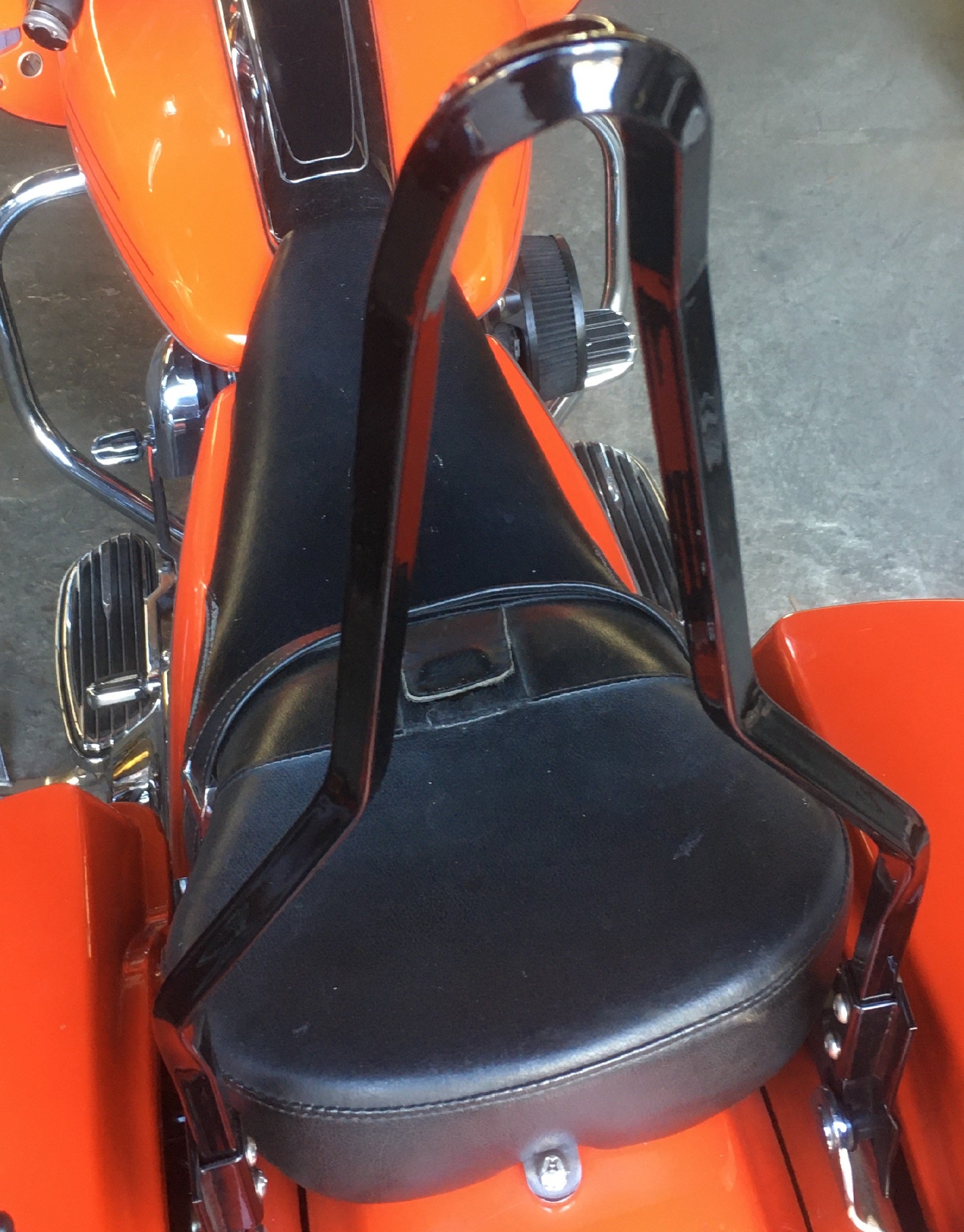 Black Squaretude Attitude Stick Sissy Bar