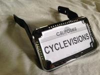 Curved License Plate Relocation for Sportsters