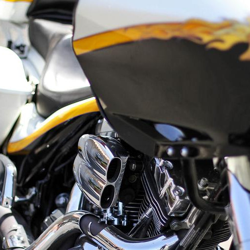 chrome MoFlow Air Cleaner for Harley Davidson Motorcycles