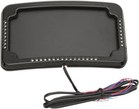 Curved 3 Hole License Plate Mount With Lights