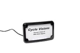 Curved 3 Hole License Plate Mount With Lights