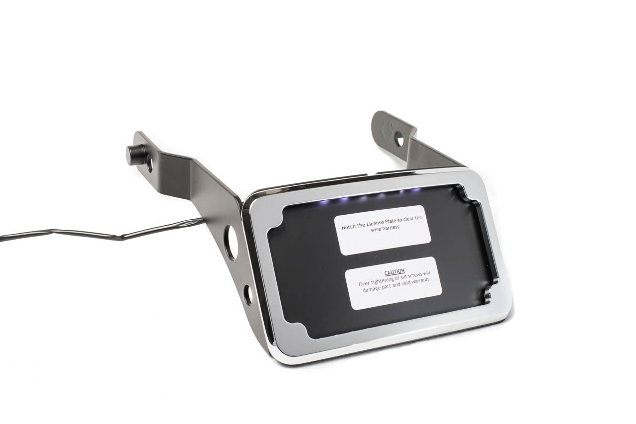 Curved License Plate Relocation for Harley Davidson Dyna models